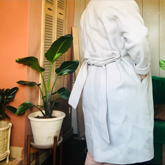 Baby Lavender Wool Duster Wrap Jacket - Picture 3 of 8